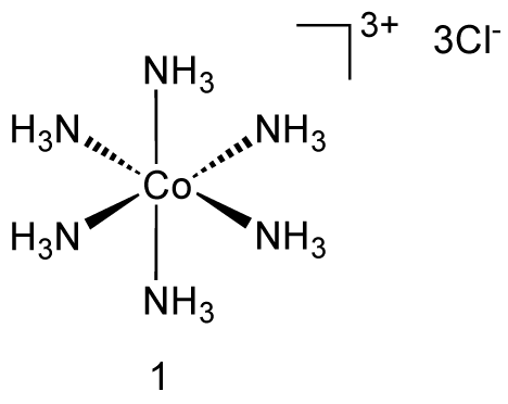 Hexaaminecobalt(III) chloride - CAS:10534-89-1 - Cobalt hexammine trichloride, Hexaammine cobalt(III) chloride, Hexaamminecobalt trichloride, Trichlorocobalt hexaammoniate
